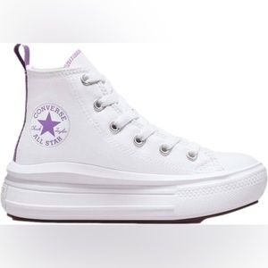 Converse Chuck Taylor All Star Move Platform SneakersSchoenen white pixel purple